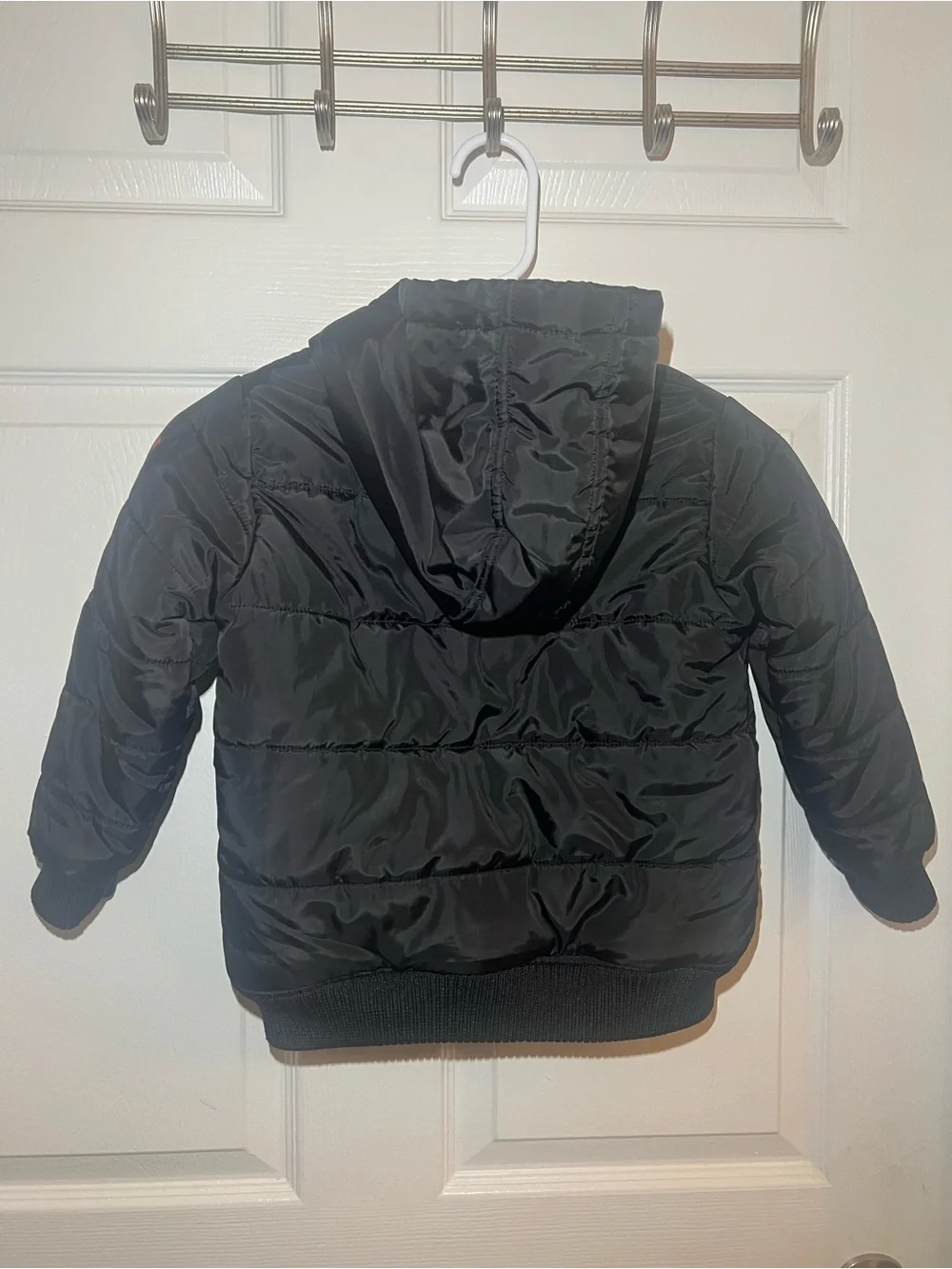 Tommy Hilfiger Kids Black Quilted Hooded Puffer
